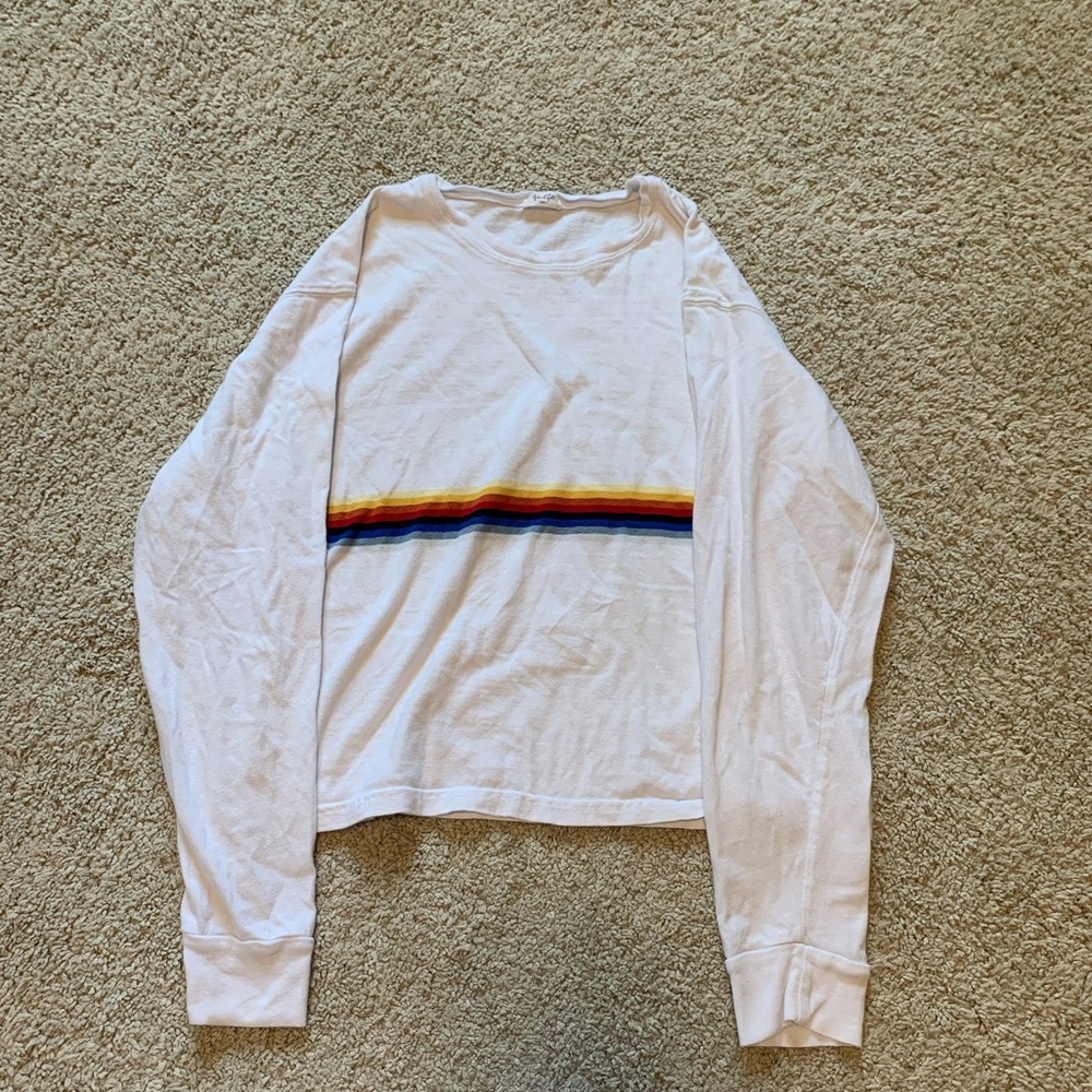 Brandy Melville rainbow stripped long sleeve